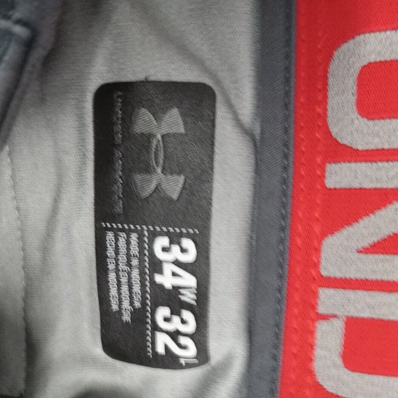 Under Armour Pants Mens 34x32 Gray Performance Chino Medium Weight - Picture 10 of 14